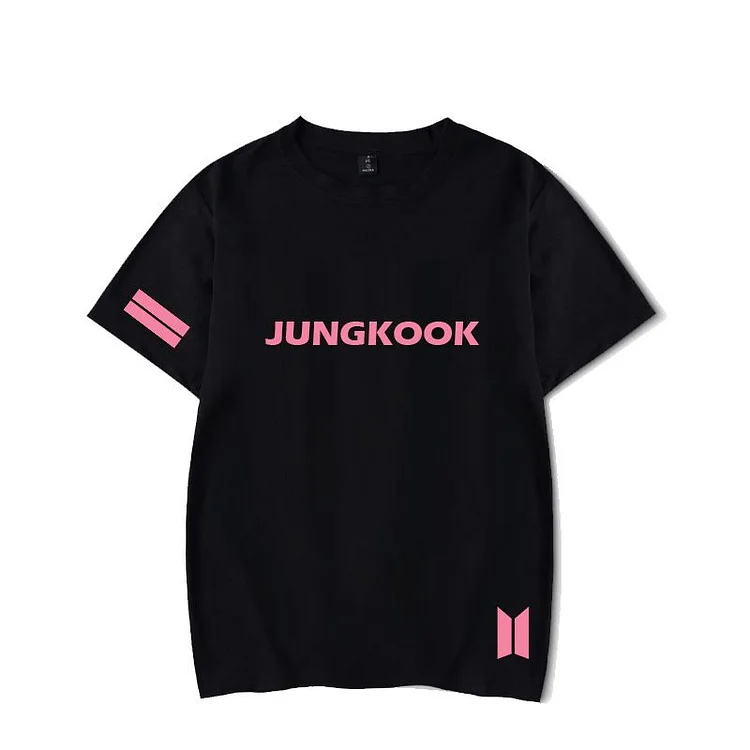 방탄소년단 Name printed T-shirt