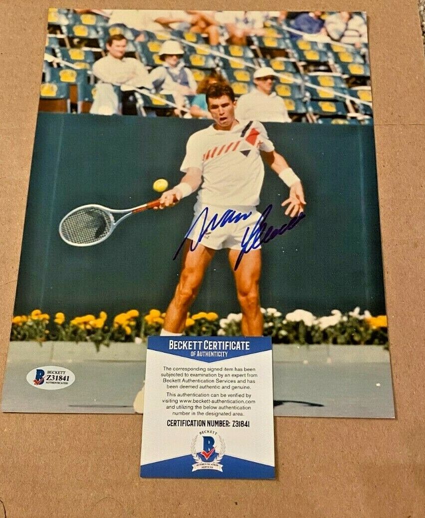 IVAN LENDL SIGNED TENNIS 8X10 Photo Poster painting BECKETT CERTIFIED BAS #2