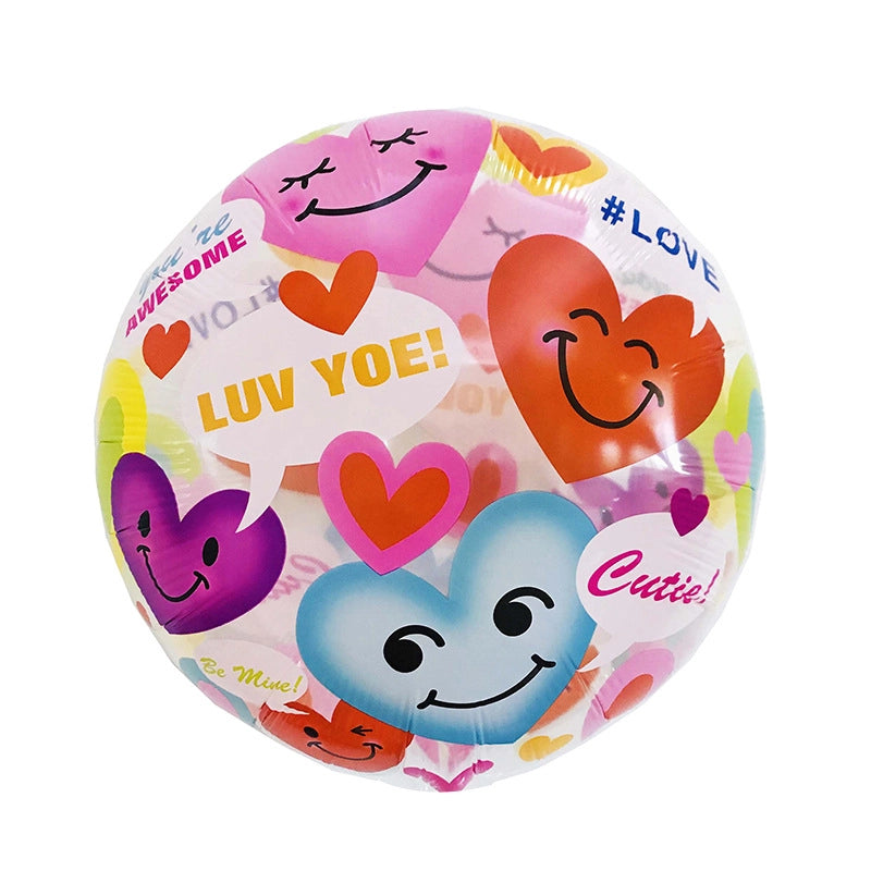 Vacation Minimalist Heart Shape Aluminum Film Travel Daily Balloons