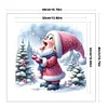 Gnome Playing With Snow - 11CT Stamped Cross Stitch - 40*40cm
