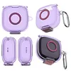 TPU Earphone Case Fit for Anker Soundcore P31i with Safety Lock and Carabiner TPU Shockproof Cover Anti Drop Earbuds Accessories