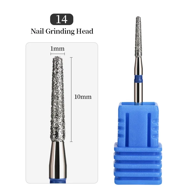 1Pcs Mini Carbite Dimond Nail Drill Bits Manicure Drill For Milling Cutter Electric Machine Nail Files Buffer Nail Art Equipment-Nail Inspo