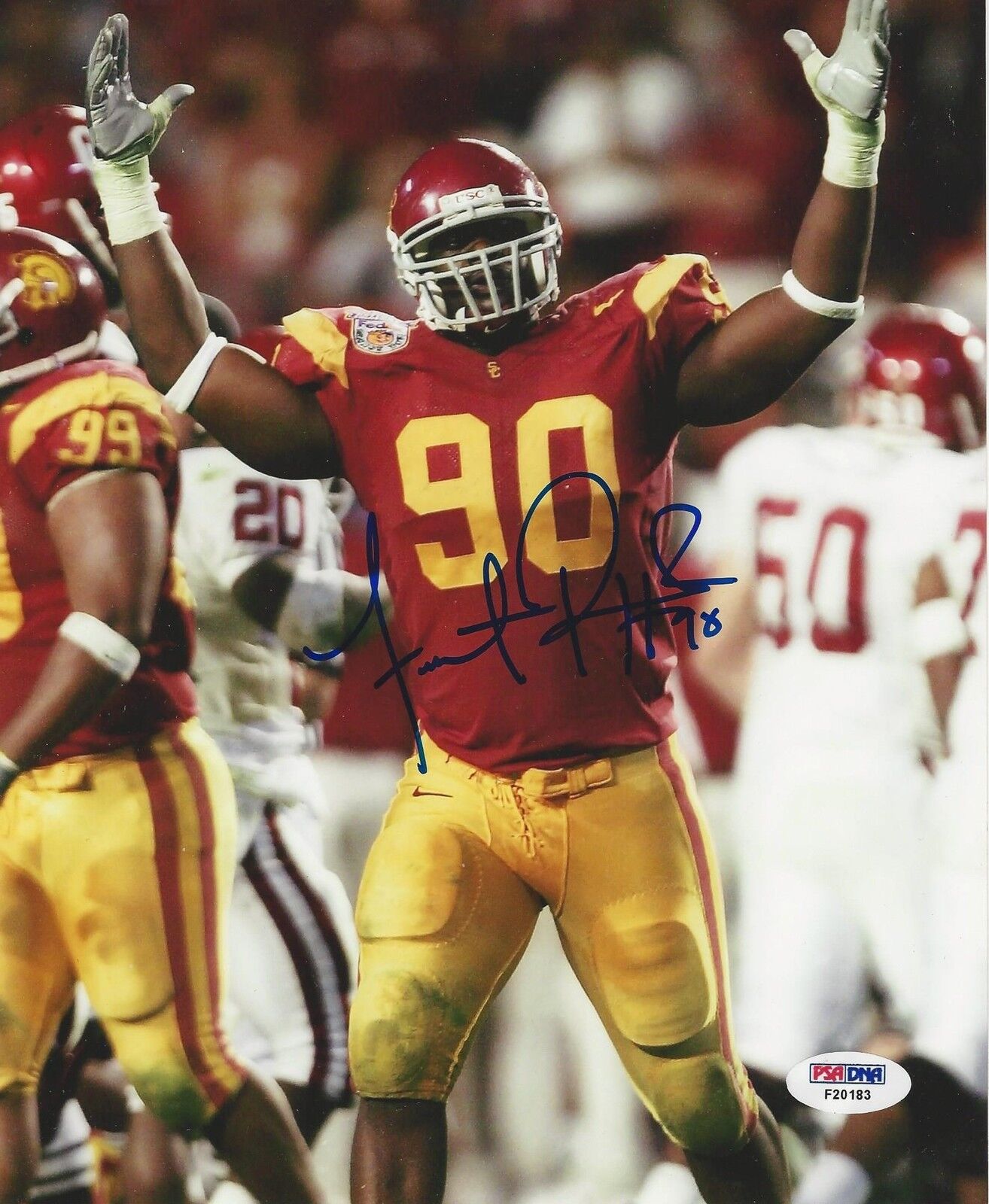 Frostee Rucker USC Trojans signed 8x10 Photo Poster painting PSA/DNA #F20183