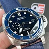 PANERAI PAM01289 Submersible QuarantaQuattro Blu Profondo on Blue leather Strap 44mm Super Clone