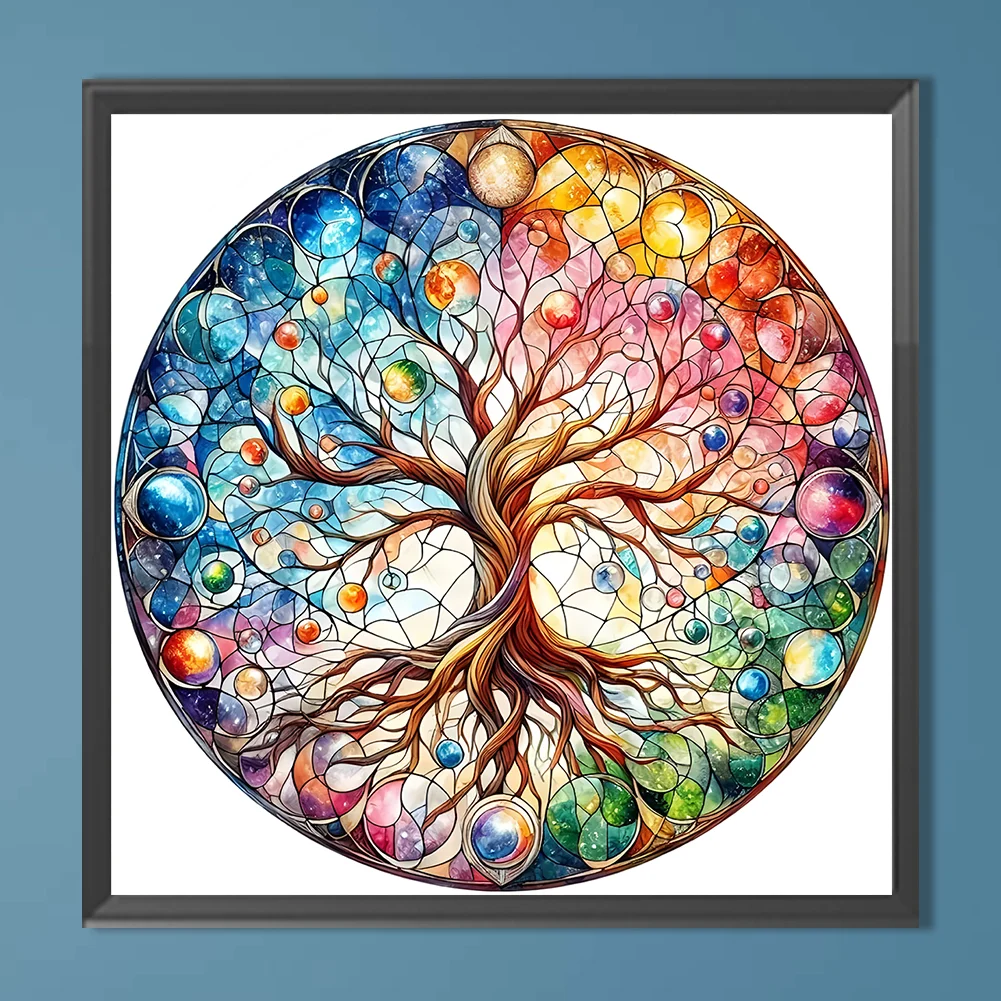 Diamond Painting - Full Round Drill - Life Tree(Canvas|40*40cm)