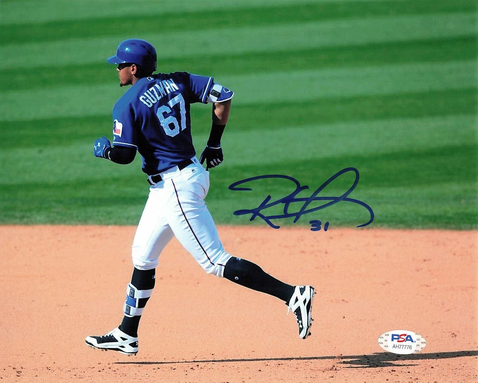 Ronald Guzman signed 8x10 Photo Poster painting PSA/DNA Texas Rangers Autographed