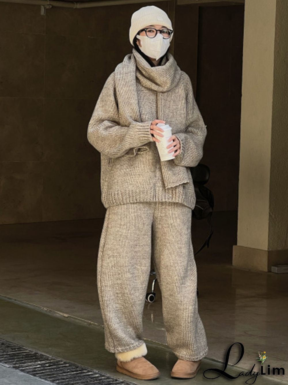 Casual Loose Wide Leg Solid Color Pants