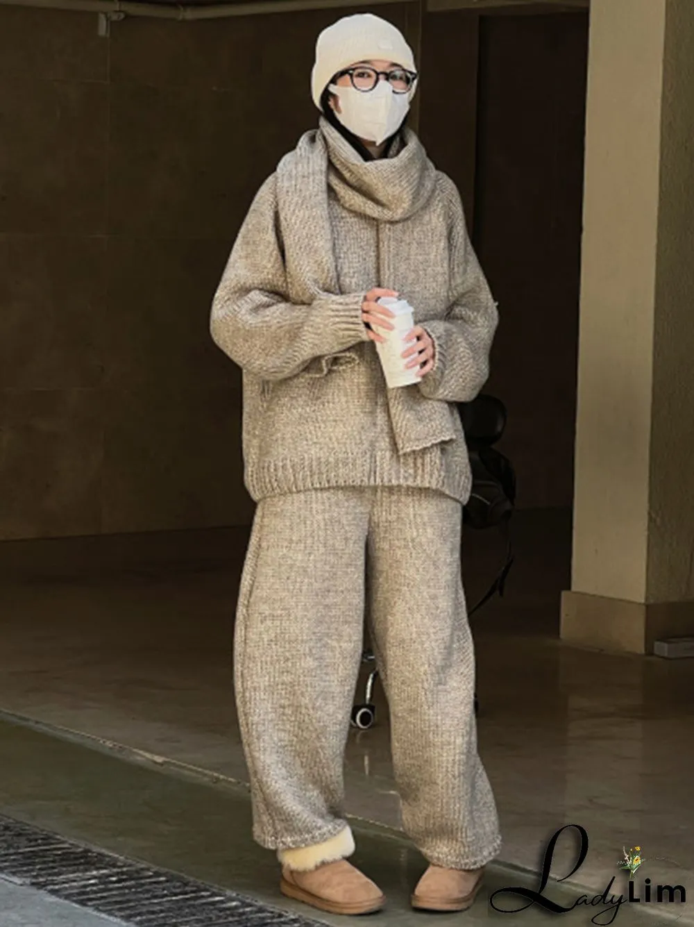 Casual Loose Wide Leg Solid Color Pants