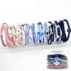 12PCS Basic Blue Pink Black Pearls Elastic Hair Bands
