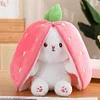 Strawberry Bunny Transformed into Little Rabbit Fruit Doll Plush Toy (🎁Christmas Hot Sale🎁-)