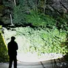 10Pcs LED Flashlight Telescopic Zoomable Flashlight with Hook for Camping Hiking