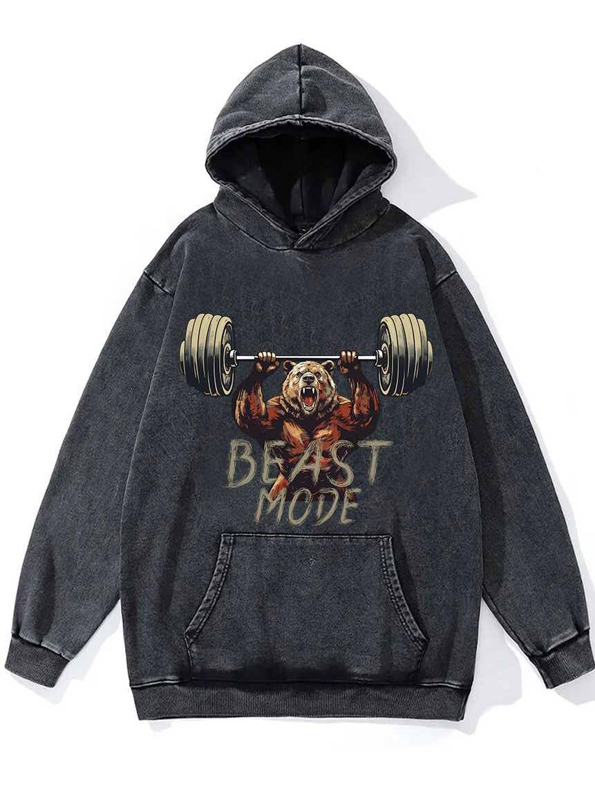 Beast Mode Washed Gym Hoodie