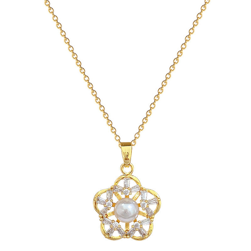 Korean Cosmos Geometric Titanium Steel Electroplating Earrings