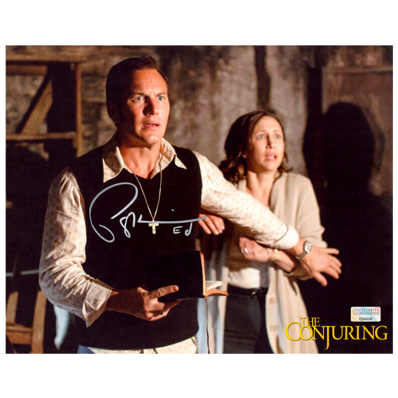 Patrick Wilson Autographed The Conjuring Exorcism 8x10 Scene Photo Poster painting