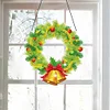 Diamond Painting Christmas Wreath Pendant