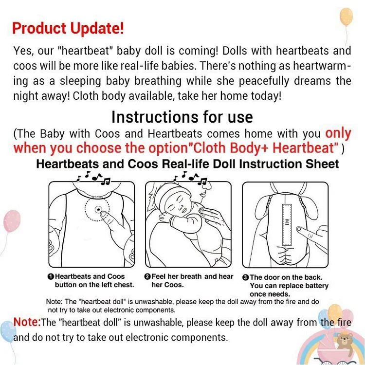  [Heartbeat and Coo] 17" Sweet Sleeping Baby Doll Girl with Rooted-Hair,Best Gift Idea for Kid Birthday Gift - Reborndollsshop®-Reborndollsshop®