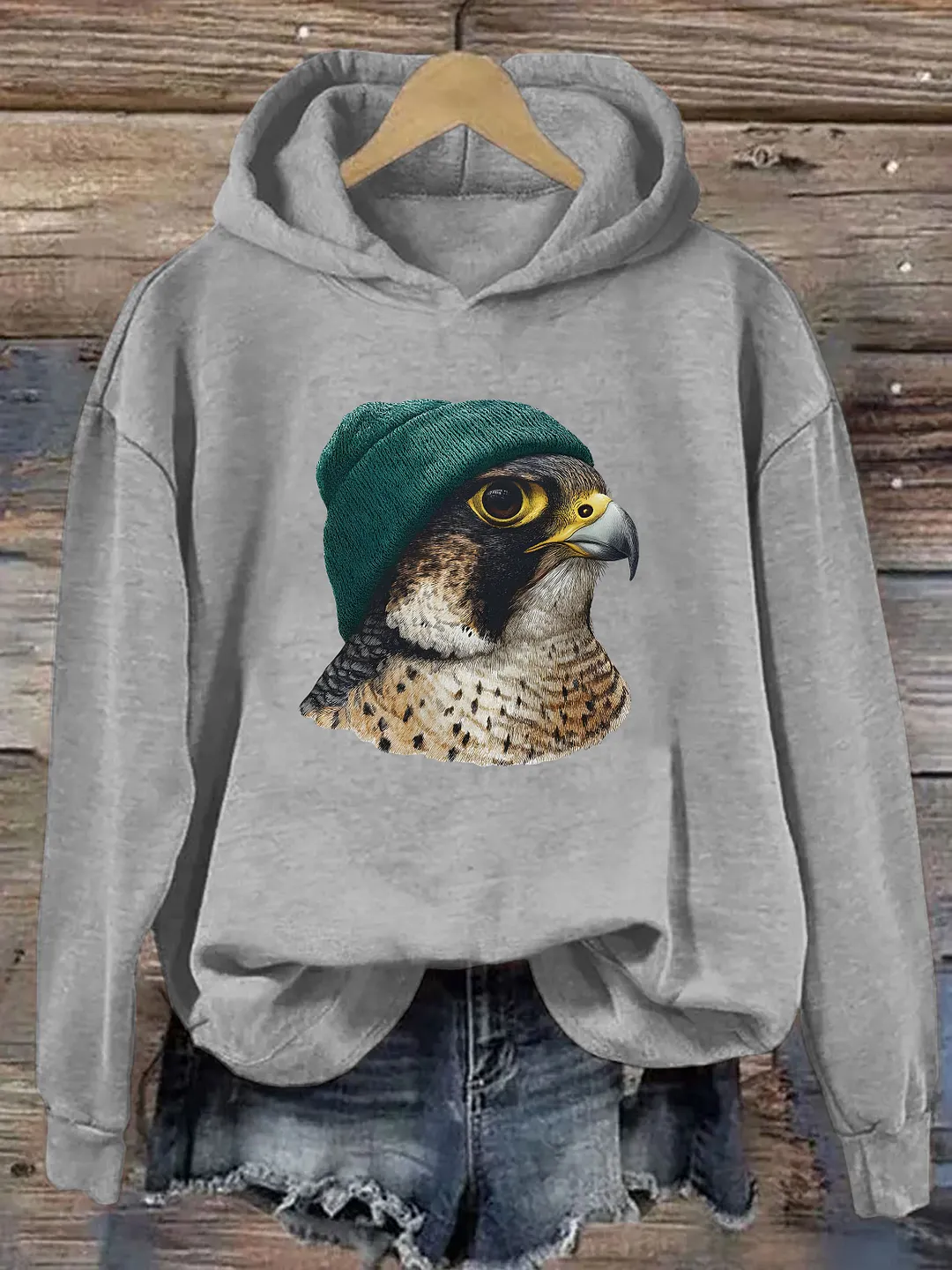 Retro Peregrine Birding Hoodie