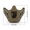 Airsoft Mask 700FPS Impact Resistance Safety Mask Detachable for Training(Black)