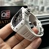 Richard Mille RM055 Bubba Watson White Ceramic Watch Black Ceramic Skeleton dial white Rubber Strap Super Clone