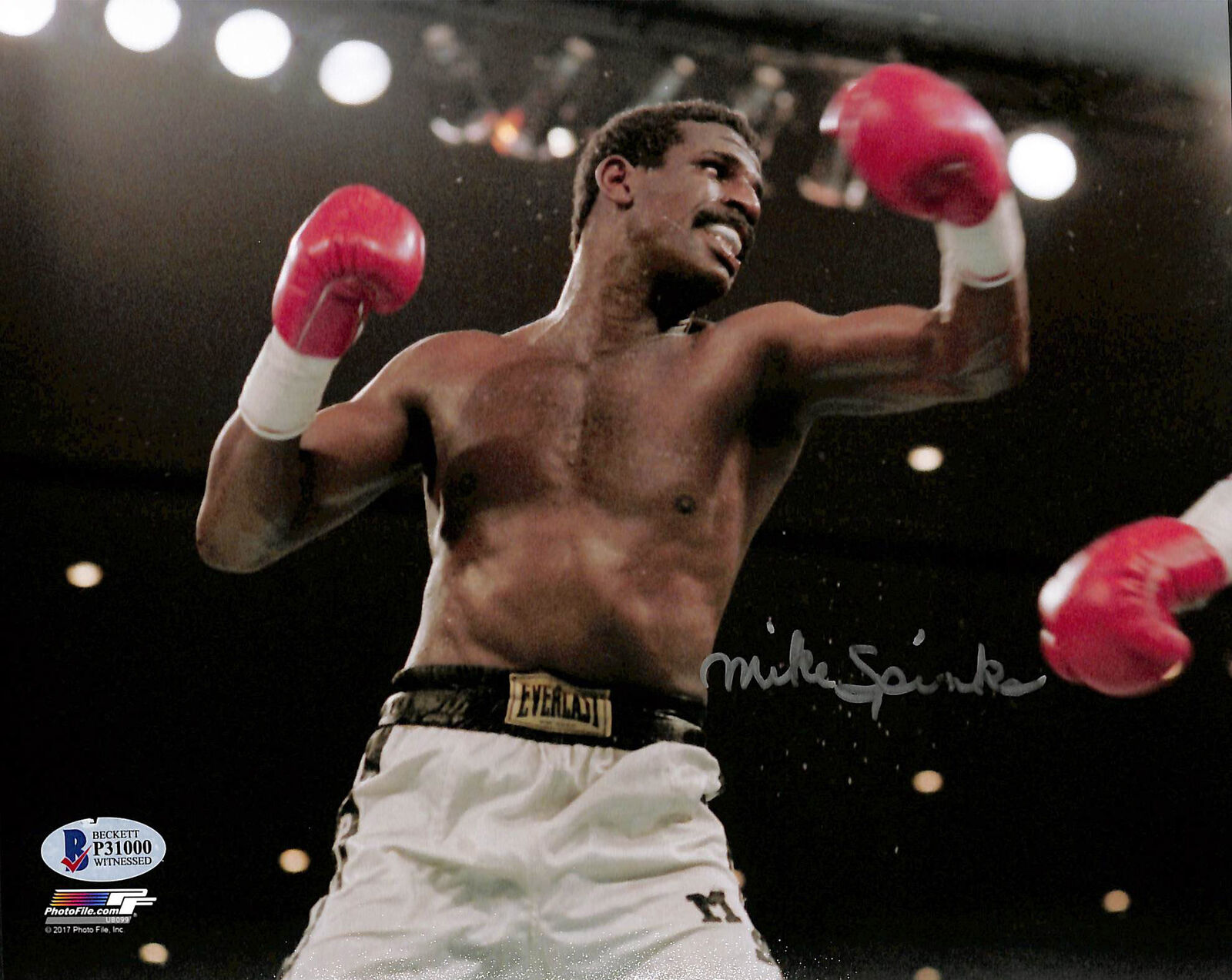 Michael Spinks Boxing Authentic Signed 8x10 Photo Poster painting Autographed BAS Witnessed