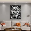 Wolf Forest Silhouette-11CT Stamped Cross Stitch 50*65cm (Big Size)