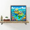 Minions – Diamantmalerei mit rundem Bohrer – 30 x 30 cm