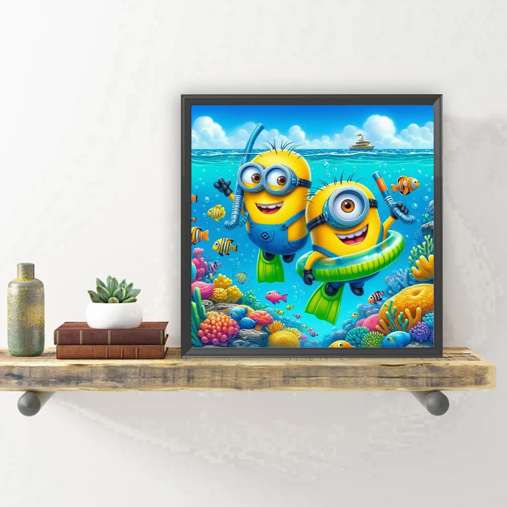Diamond Painting - Full Round Drill - Minions(Canvas|30*30cm)