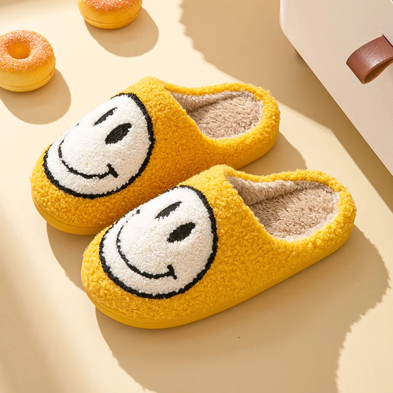 Smiley cotton slippers