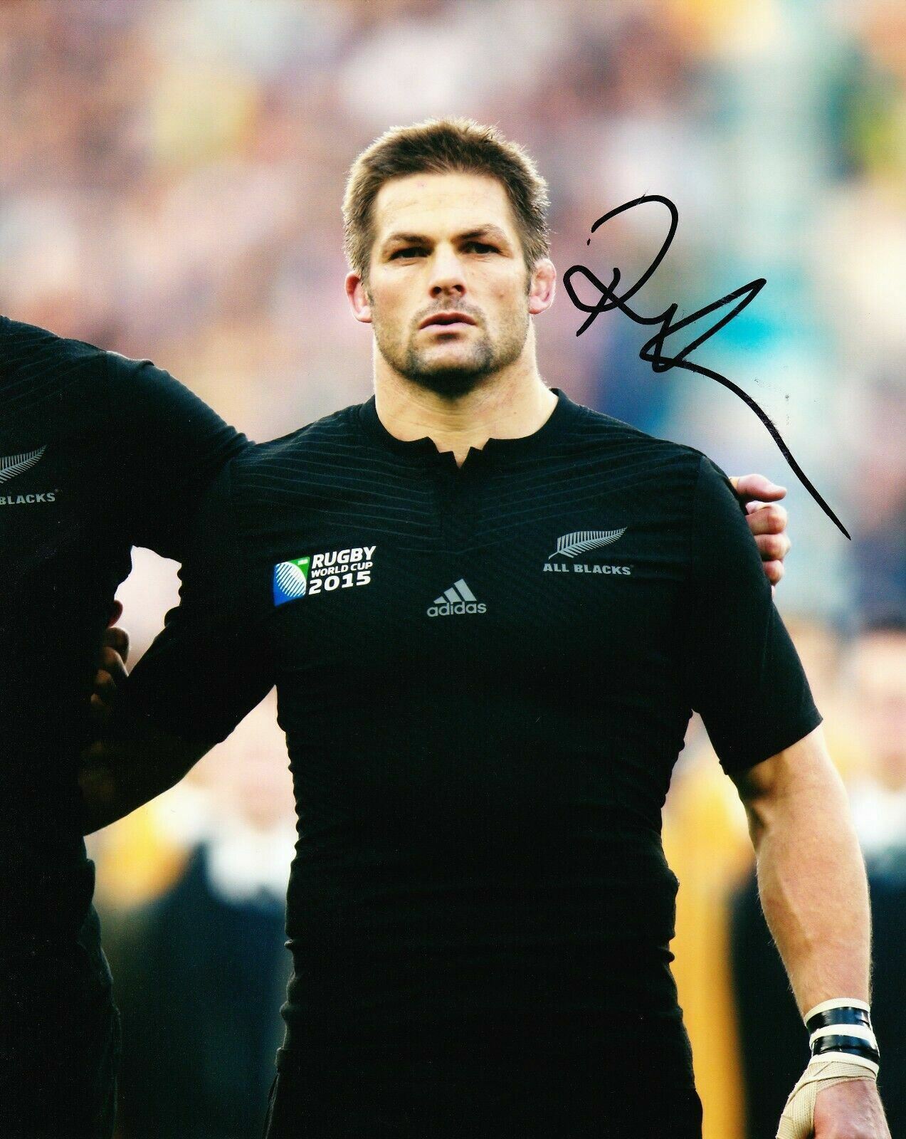 Richie McCAW Signed 10X8 Photo Poster painting ALL BLACKS 2015 RUGBY WORLD CUP AFTAL COA (2368)