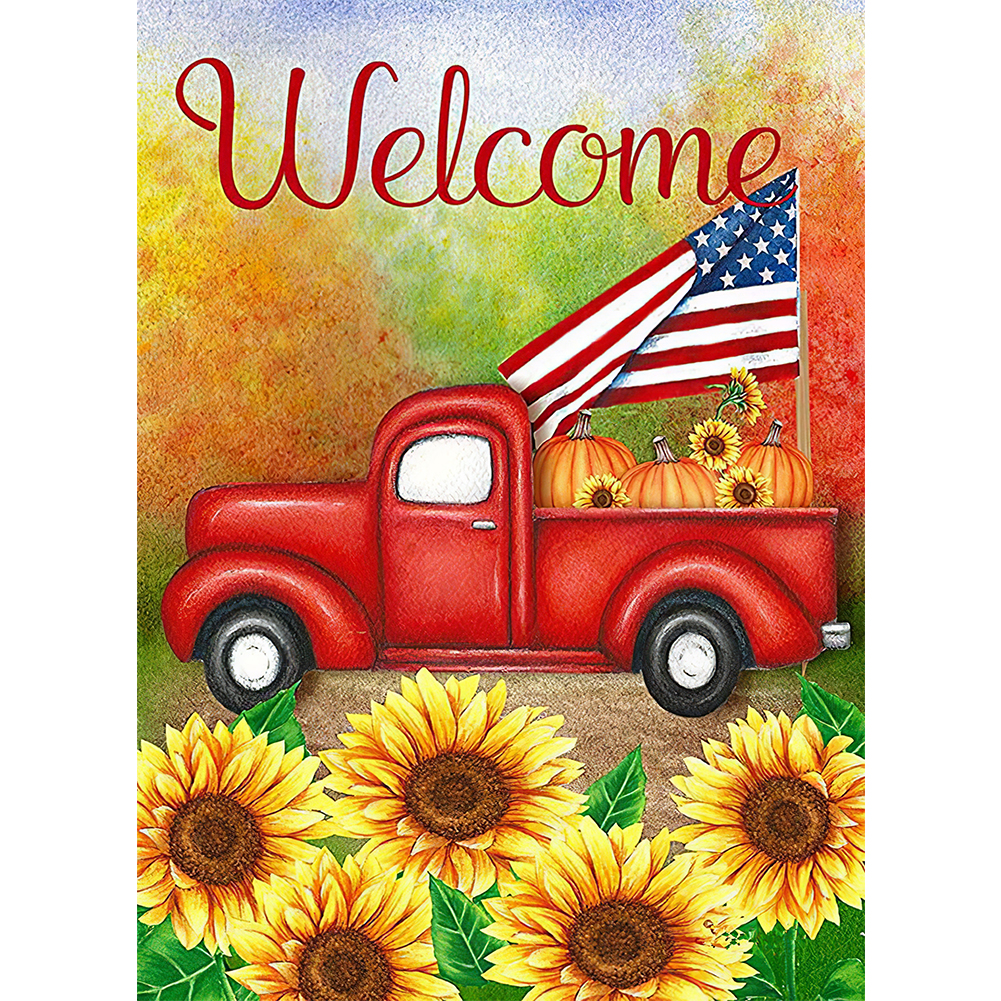 

Welcome Word - Round Drill Diamond Painting - 30*40CM, 501 Original