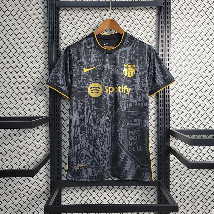 FC Barcelona Limited Edition Shirt Kit 2023-2024 - Blackes Gold