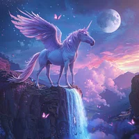 Moonlight Pegasus - Diamond Painting