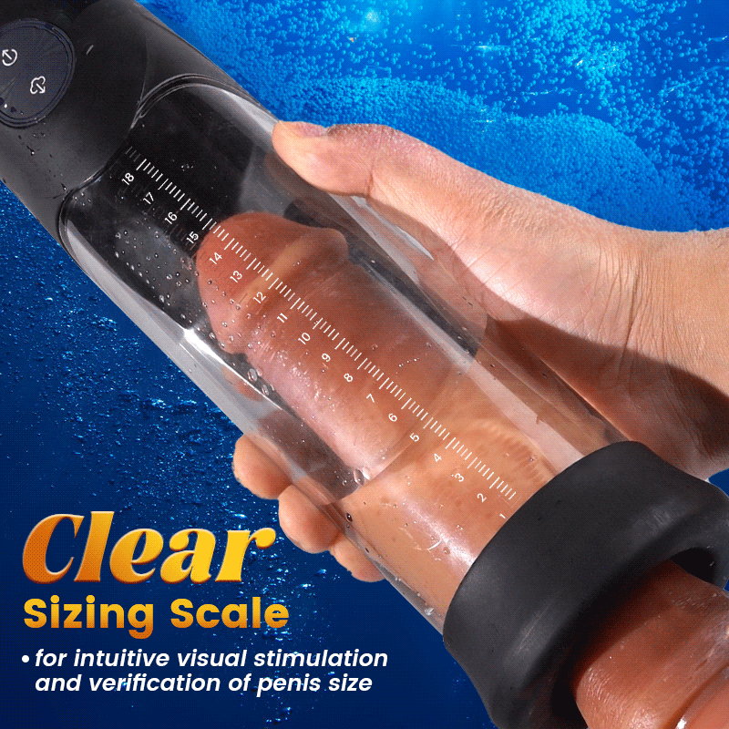 Electric 3 in 1 Water Spa Massager Vacuum Penis Enlarger Male Masturbator  Adult Erection Dick Pump Device