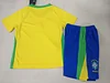 Joyfball 2025/2026 Kids Size Brazil Home Soccer Jersey 