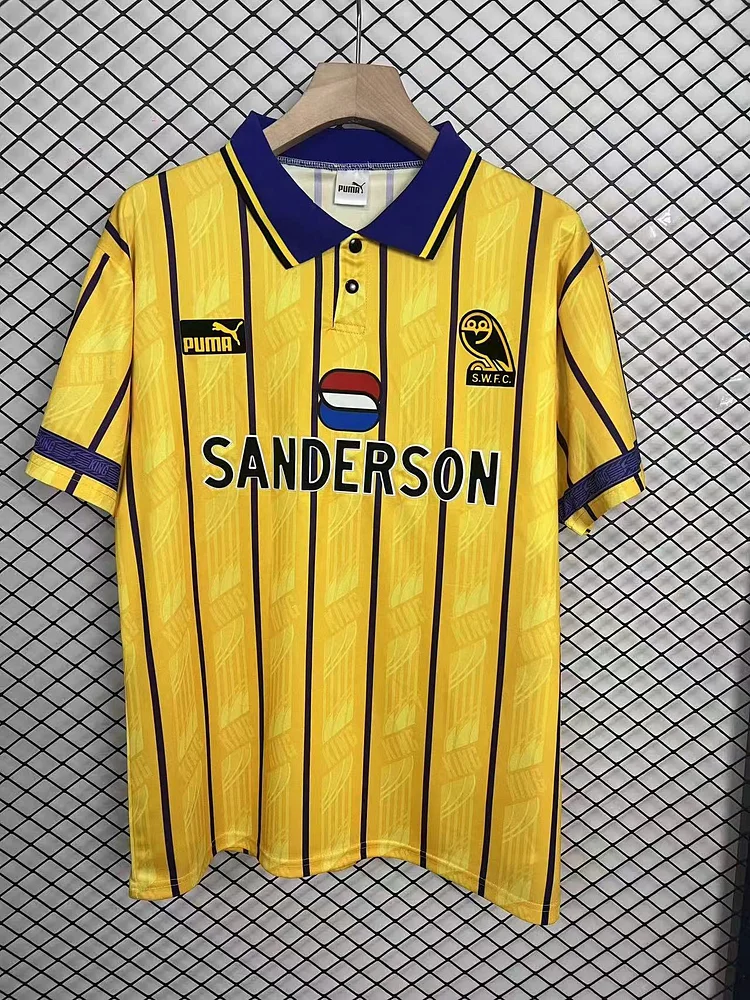 S~4XL 1994-95 Retro Sheffield Wednesday Away Football Shirt