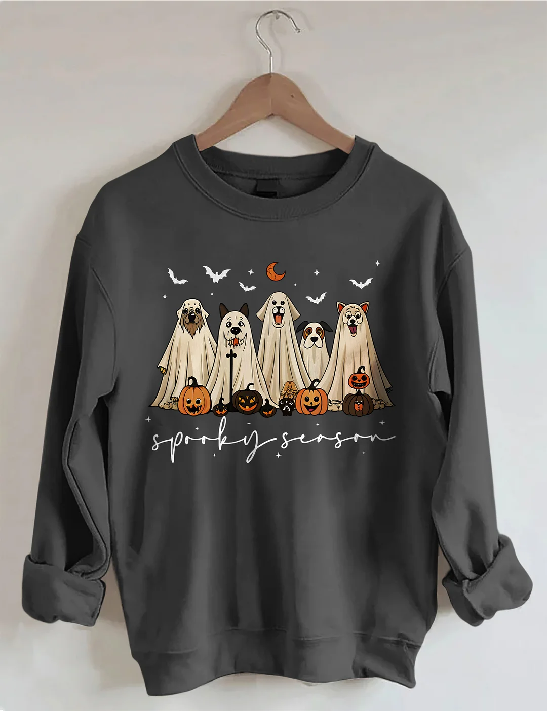 Retro Ghost Dog Sweatshirt