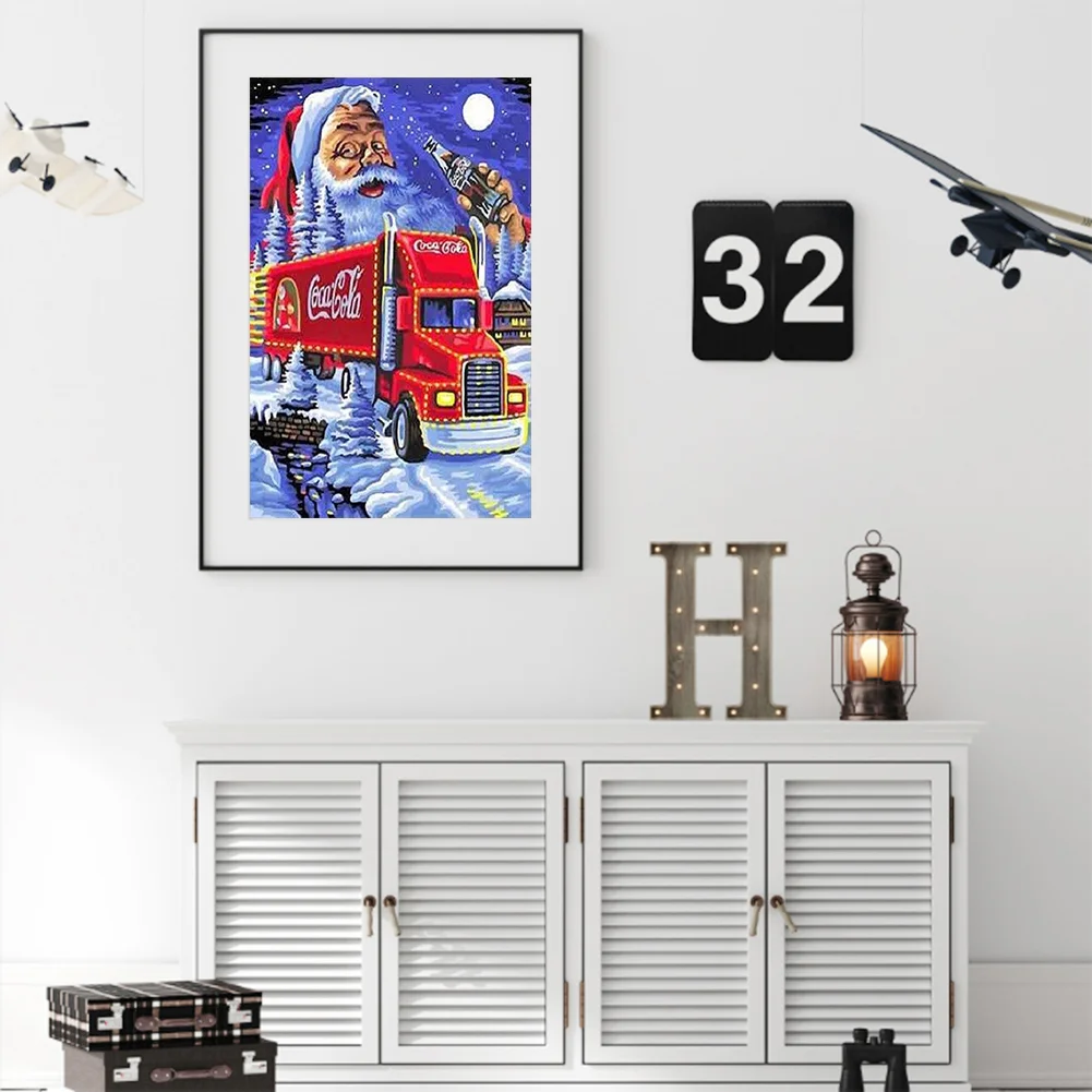 Diamond Painting - Full Round Drill - Santa Claus(30*50cm)