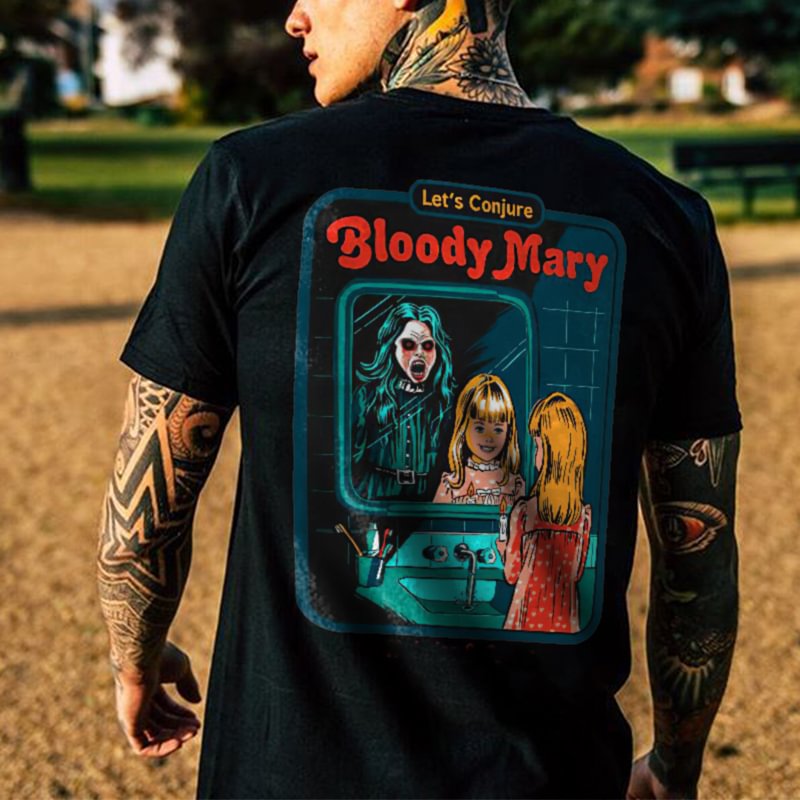 Let's Conjure Bloody Mary Printed Men's T-shirt Designer -  
