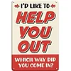 Funny Warning - Vintage Metal Signs(12*16Inch) - Warning
