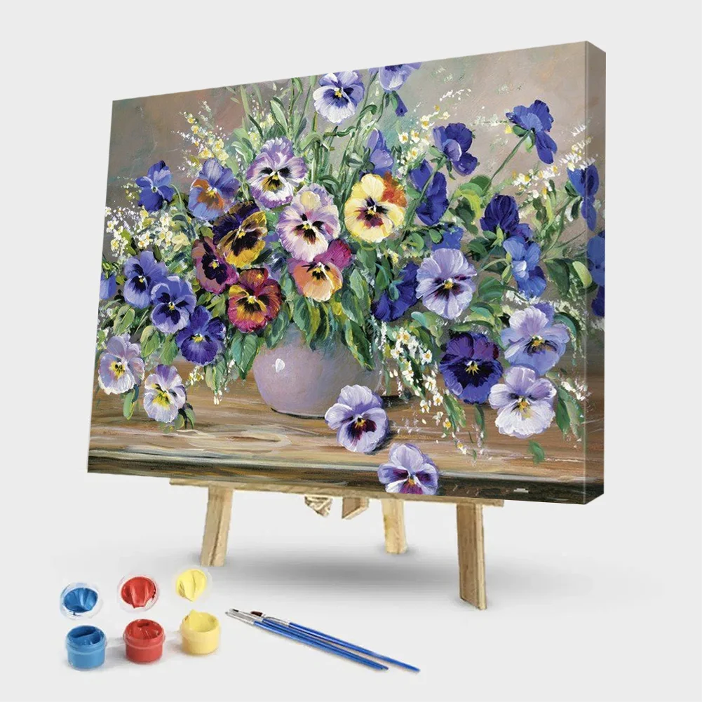 Flowers - Paint by Numbers(50*40CM)