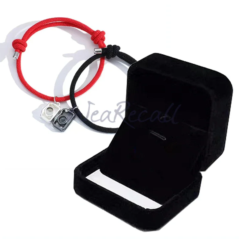 Hot Projector Custom Personalized Circle Photo Heart Shaped Bracelet 