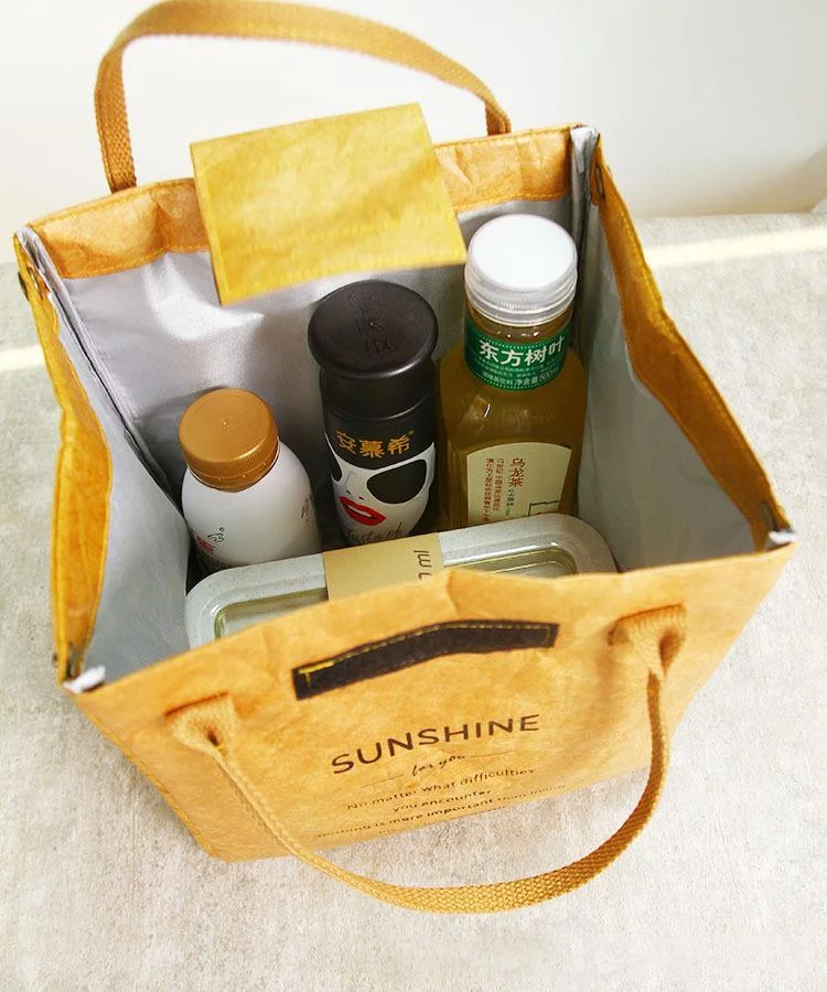 Retro Washed Kraft Paper DuPont Paper Waterproof Small Bag Shopping Bag