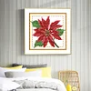 Flower-11CT Stamped Cross Stitch Kit(21*21cm)