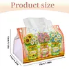 DIY Diamond Art Tissue Box Holder Best Grandma Ever PULeather Diamond Art Desktop Organizer Resin Rhinestone Storage Organizers Gem Art Home Office Decor Craft Gift for Women