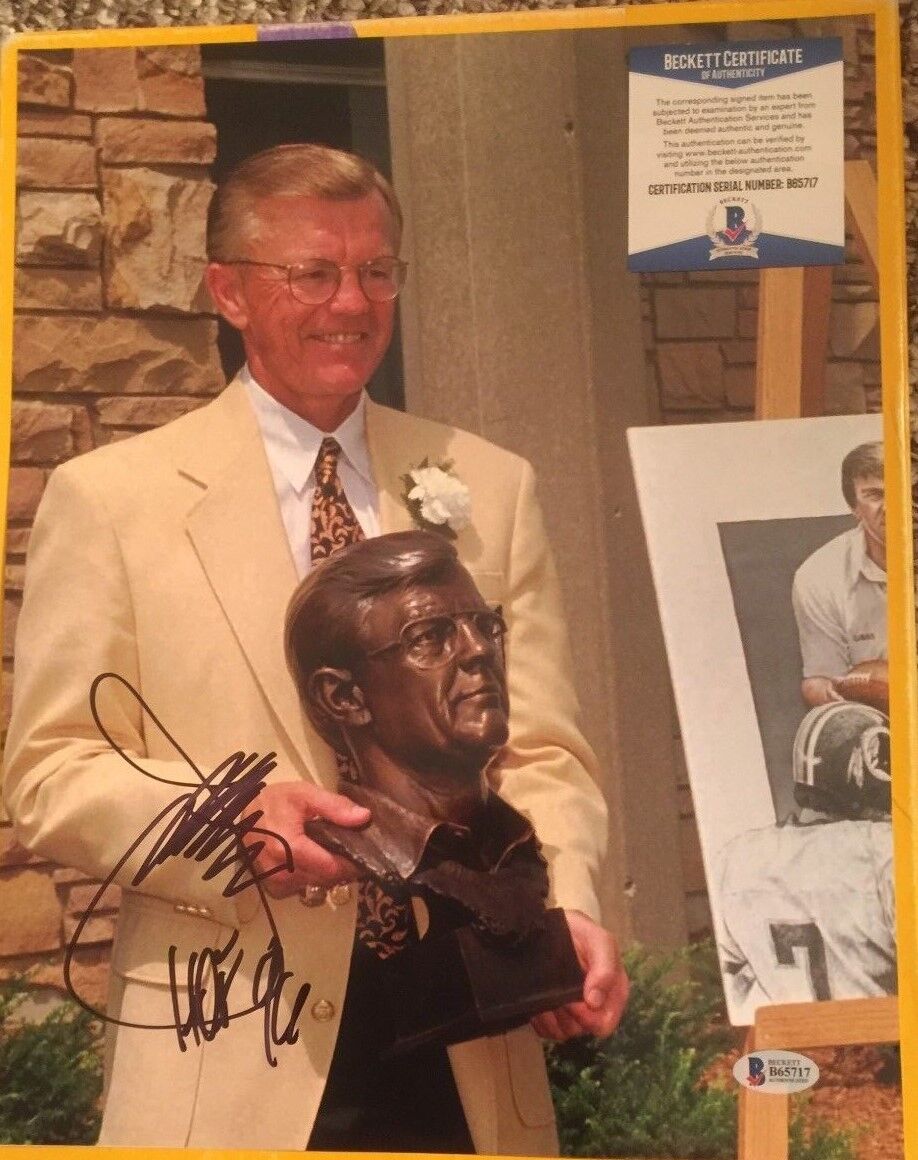 JOE GIBBS AUTOGRAPH 11X14 HOF WASHIGNTON REDSKINS Photo Poster painting BECKETT CERTIFIED