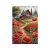 (US Local)Poppy-11CT Stamped Cross Stitch Kit(40x60cm)