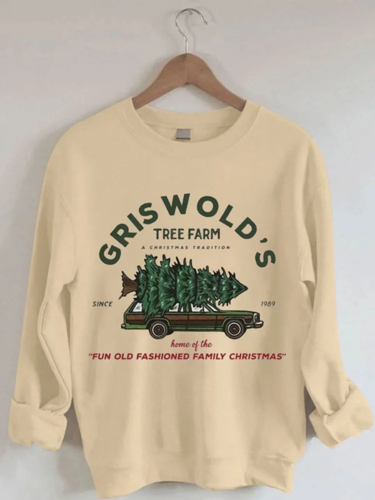 Vintage Griswold Christmas Print Cozy Sweatshirt