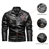 💥 2025 New Arrivals! Men's Leather Motorcycle Jacket with Full Zip Closure - Suitable for Motorcycle Riding, Casual