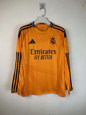 2024/2025 Long Sleeve Real Madrid Away Football Shirt1:1 Thai Quality