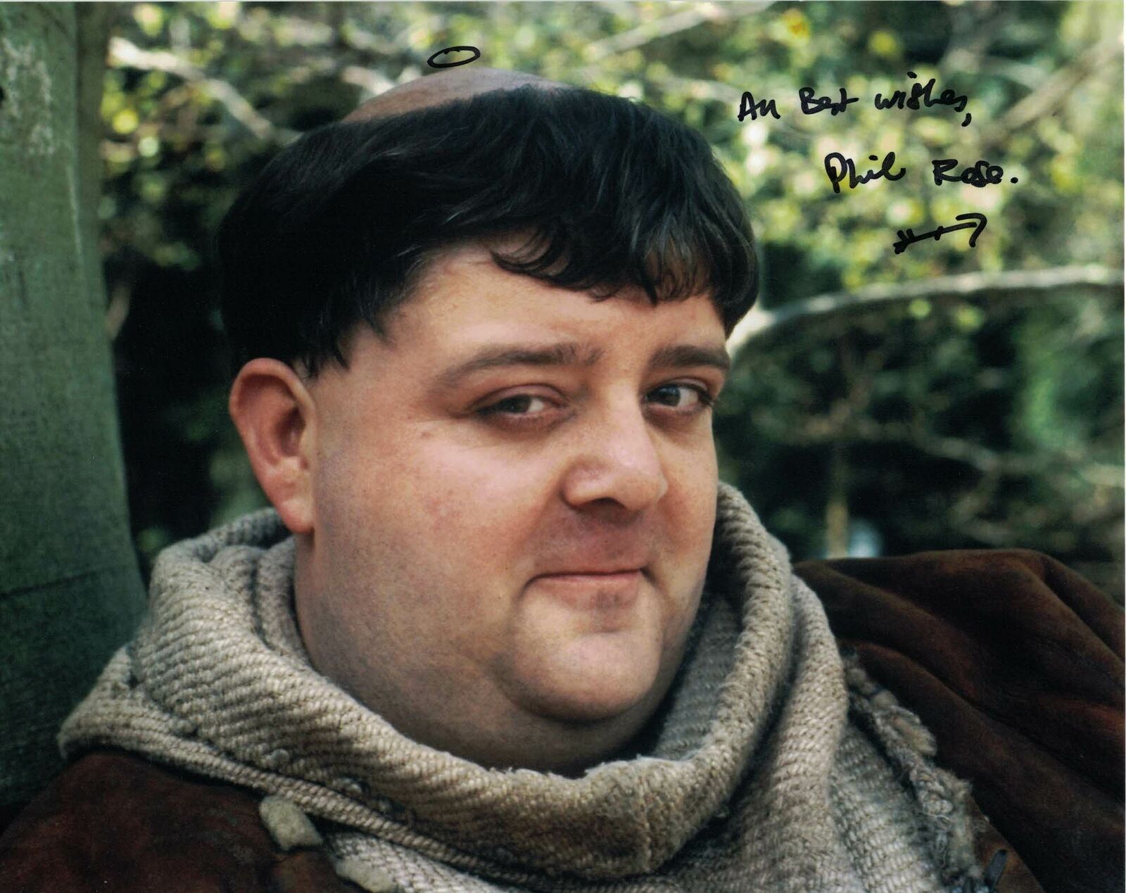 PHIL ROSE - Friar Tuck in Robin of Sherwood - hand signed Photo Poster painting